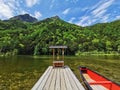 The shrine and the lake