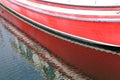 Red boat reflection Royalty Free Stock Photo