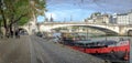 Paris bridge and boat