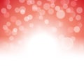 Red bokeh abstract festive background. Red christmas light shine bright holiday magic decoration Royalty Free Stock Photo