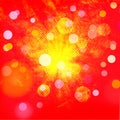 Red bokeh background for seasonal, holidays, celebrations and all design works Royalty Free Stock Photo