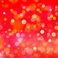 Red bokeh background for seasonal, holidays, celebrations and all design works Royalty Free Stock Photo