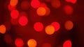 Red bokeh blurred christmas tree lights background Royalty Free Stock Photo