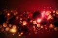 Red bokeh circles beautiful background, abstract, backgrounds Royalty Free Stock Photo