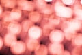 Red bokeh light backgrounds. Blurred defocused dots. Abstract blurred reflection lighting. Bokeh with festive light background. Royalty Free Stock Photo