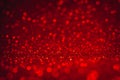 Red bokeh and red background. Valentine`s day red lights defocused concept Royalty Free Stock Photo