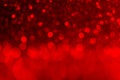 Red bokeh and red background. Valentine`s day red lights defocused concept Royalty Free Stock Photo