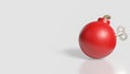 The Red Bomb on white background for crisis or war concept 3d rendering Royalty Free Stock Photo