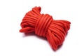 red bondage rope skein