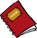 Red book with spiral