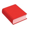 Red book with white pages Royalty Free Stock Photo