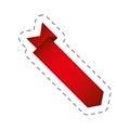 red bookmarks ribbon element image Royalty Free Stock Photo