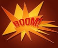 Red Boom Vintage Background Royalty Free Stock Photo