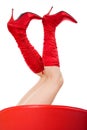 Red boots Royalty Free Stock Photo