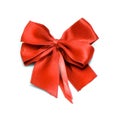 Red bow for greeting gift decoration