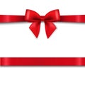 Red Bow Isolated White Background Royalty Free Stock Photo