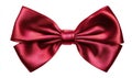 A red bow tie is tied in a knot Royalty Free Stock Photo