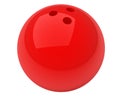 Red bowling ball Royalty Free Stock Photo
