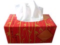 Red Box Of Tissue Paper