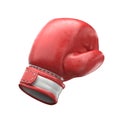 Red boxing glove 3D Royalty Free Stock Photo