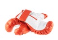 Red boxing gloves isolated Royalty Free Stock Photo