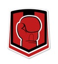 Red boxing symbol