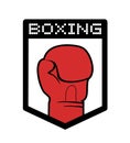 Red boxing symbol