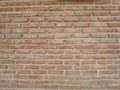 Red brick block wall show Pattern stack block rough surface texture material background Weld the joints with cement grout red Royalty Free Stock Photo