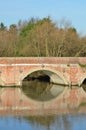 Red brick bridge arch Royalty Free Stock Photo