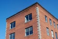 Red brick building corner architecture old office business Royalty Free Stock Photo