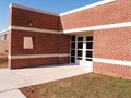 red brick building and doors Royalty Free Stock Photo