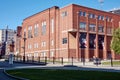 Red brick building of Mc Gill University sports camp in Montreal, Quebec, Canada Royalty Free Stock Photo