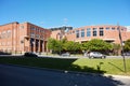 Red brick building of Mc Gill University sports camp in Montreal, Quebec, Canada Royalty Free Stock Photo