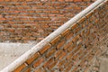 Red brick building structure is fragile. Royalty Free Stock Photo