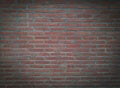 Red brick-cement wall grunge background. Old dark stone, vignet texture, Abstract surface Brown rough brick wall pattern. Vintage Royalty Free Stock Photo