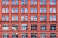 Red brick facade, Moscow, Russia