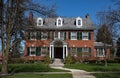 Red Brick Georgian Colonial Home Royalty Free Stock Photo