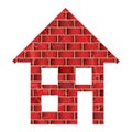 Red brick house Royalty Free Stock Photo