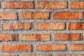 Red brick house walls. Exposed brick concept Royalty Free Stock Photo