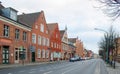 red brick houses are typical for dutch architecture in hollandisches viertel quarter of potsdam, germany....IMAGE