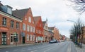 red brick houses are typical for dutch architecture in hollandisches viertel quarter of potsdam, germany....IMAGE Royalty Free Stock Photo