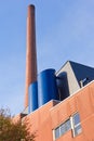 Red brick industrial chimney Royalty Free Stock Photo