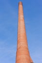 Red brick industrial chimney Royalty Free Stock Photo