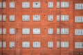 Red brick mansion block around Hackney in London Royalty Free Stock Photo