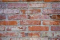 Brick old wall background close up Royalty Free Stock Photo