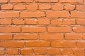 Red brick pattern, brick wall close up and stone background Royalty Free Stock Photo