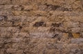 Red brick pattern. Old brick wall with cracks and scratches. Horizontal background of wide brick wall Royalty Free Stock Photo