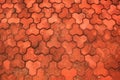Red brick pavement Royalty Free Stock Photo