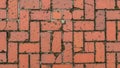 The bricks have a slightly weathered appearance with surface Royalty Free Stock Photo