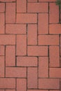 Red brick paving stones Royalty Free Stock Photo